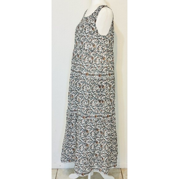 NWT Max Studio Size S Ditsy Floral Tiered Fully Lined Maxi Dress Modest Boho - Picture 3 of 12